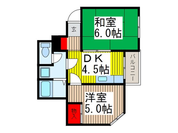 岩田屋ビルの物件間取画像